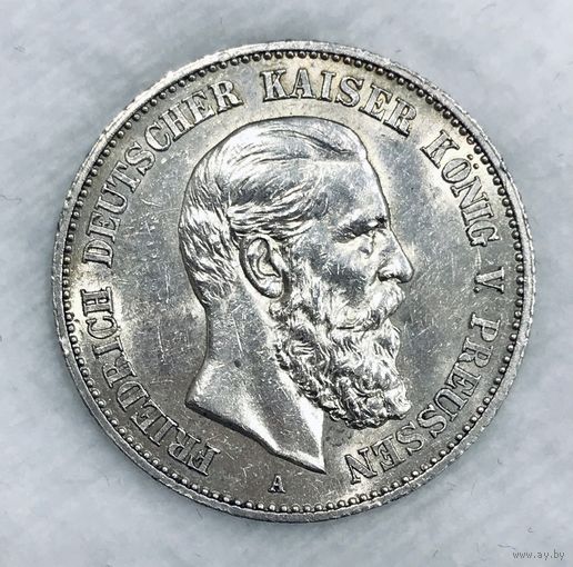 2 марки 1888 Пруссия Фридрих яркий блеск