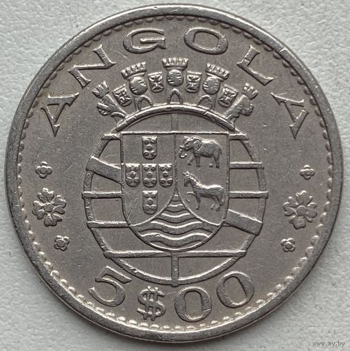 Ангола 5 эскудо 1972 г.