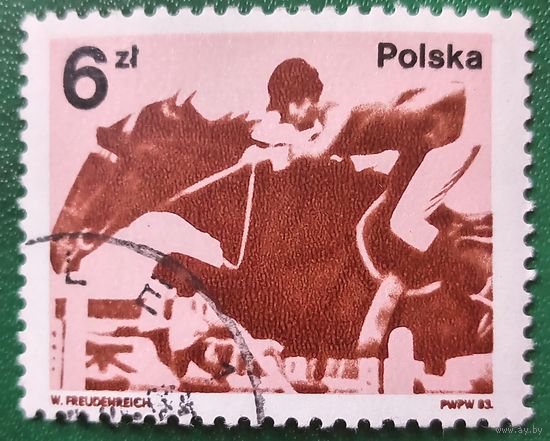 Польша 1983. Конный спорт. Марка из серии