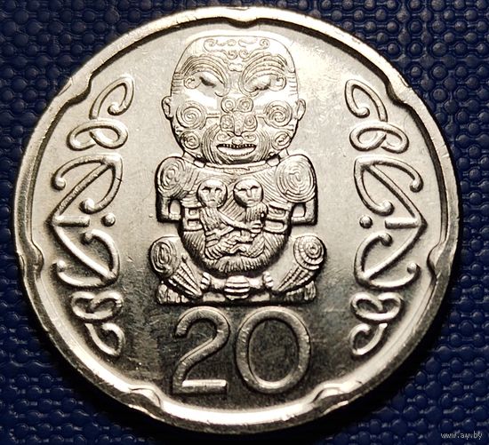 Новая Зеландия 20 центов 2008 г.