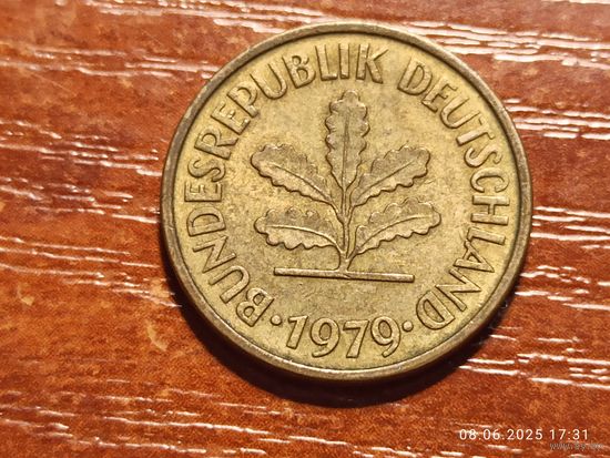 Германия 5 пфеннигов 1979 F