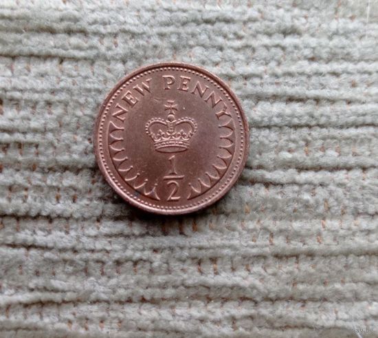 Werty71 Великобритания 1/2 пенни 1971 Блеск