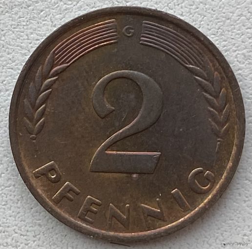 Германия 2 пфеннига 1963 г. G