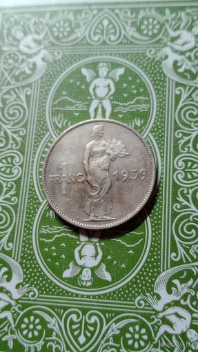 Люксембург 1 франк 1939