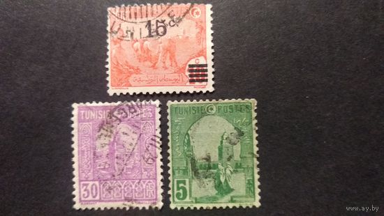 Французский Тунис\686фе\1906- 1911-1926 архитектура. надпечатка