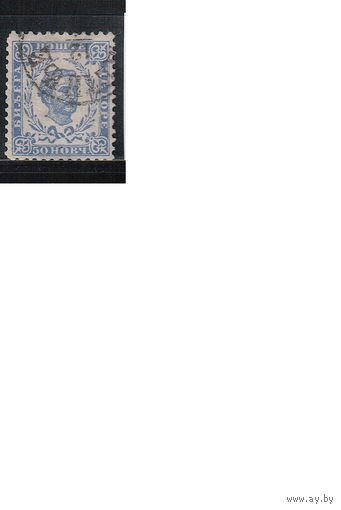 Черногория(Княжество)-1894,(Мих.18)  гаш. , Стандарт, , Князь Никола I (3)