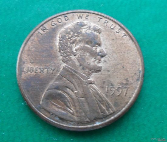 1 цент США 1997 г.в.
