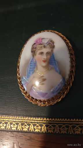 Брошь Лимож 1920-1930