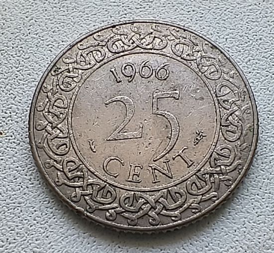 Суринам 25 центов, 1966 5-6-33