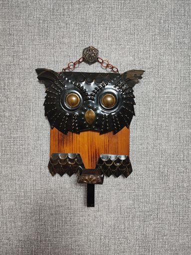 Подсвечник чеканка сова