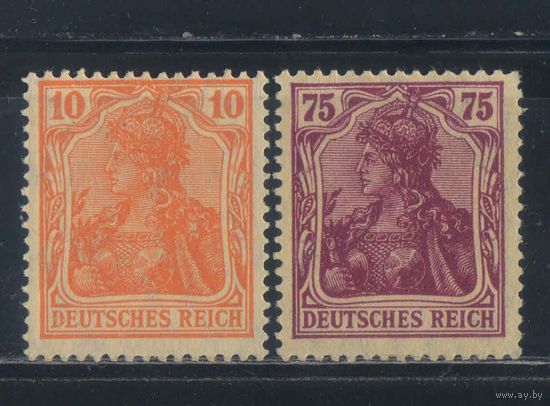 Германия Респ 1920 Вып Германия в короне Cтандарт #141,147**
