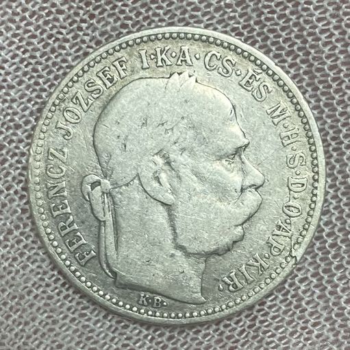 Монета Австро-Венгрия 1 крона 1895 год. Франц Иосиф I. Серебро