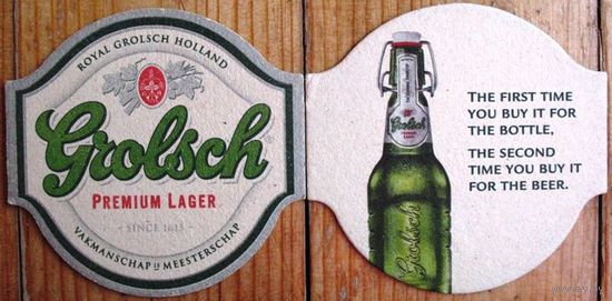 Подставка под пиво Grolsch