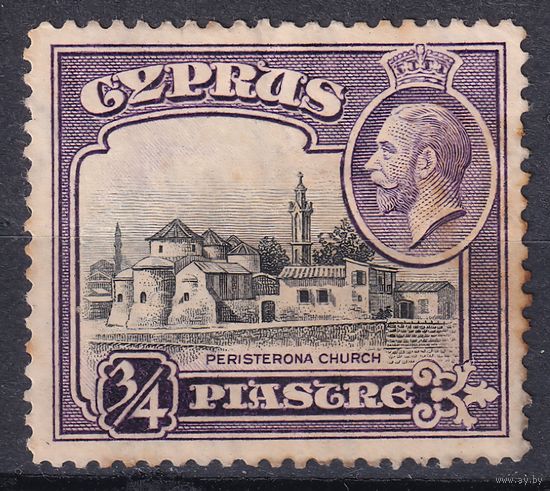 261a.BrK. Великобритания. Колонии. Кипр. Георг V. Местные мотивы. 1934 г. 3/4Pia. Mi.#120.
