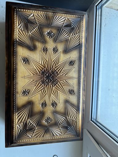 Шкатулка сундук СССР резная дерево