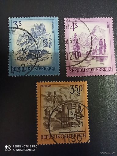 3 марки, Австрия, 1973, 1974, 1978, стандарт