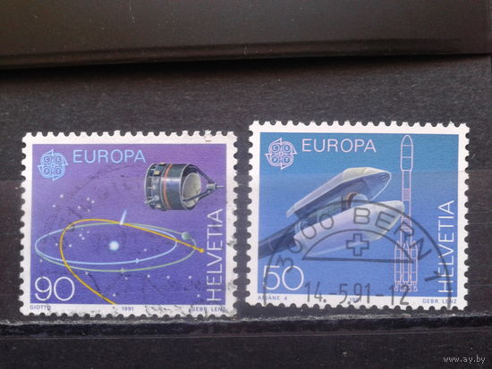 Швейцария, 1991, Европа, космос, полная серия