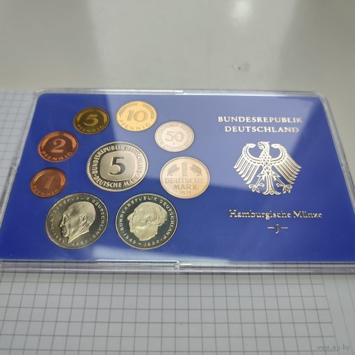 Набор монет ФРГ 1979 года J. (9шт). Пруф.