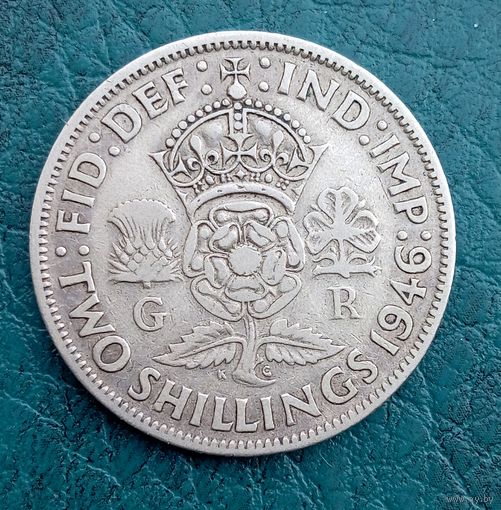 Великобритания 2 шиллинга 1946, Георг VI