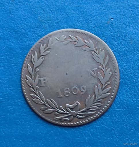 Швейцария 1/2 батцена 1809г.