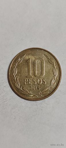 Чили 10 песос 2015