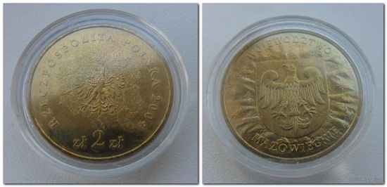 2 злотых Польша 2004 год, воеводство Мазовецкое, из коллекции