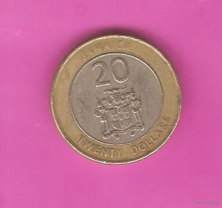 20 долларов 2001г. Ямайка
