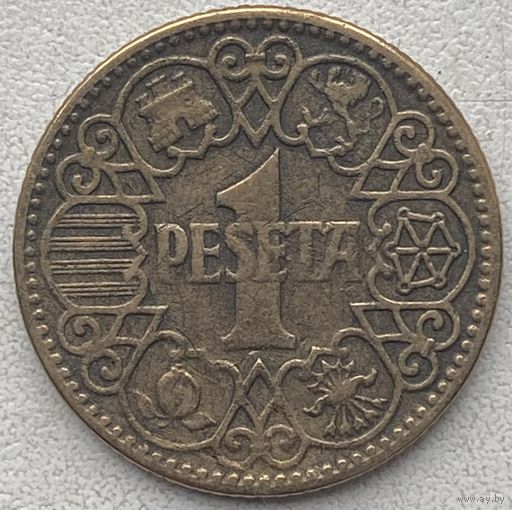 Испания 1 песета 1944 г.