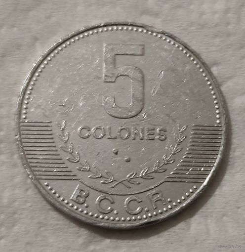 Коста-Рика 5 колонов, 2012 (14-5-16)