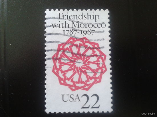 США 1987 арабеска, совм. выпуск с Марокко