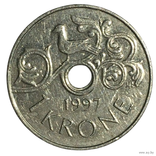 Норвегия 1 крона, 1997