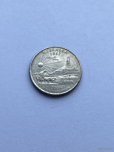 25 центов 2006 г. Небраска, США