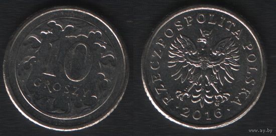Польша y279 10 грош 2016 год (mw) (_alb2