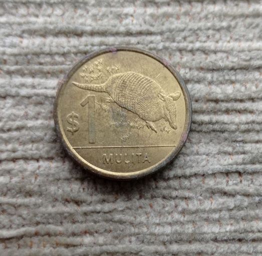 Werty71 Уругвай 1 песо 2011 Броненосец