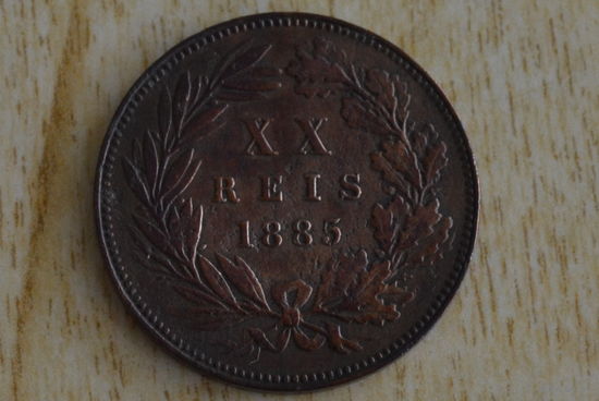 Португалия 20 реалов 1885 с 1 руб