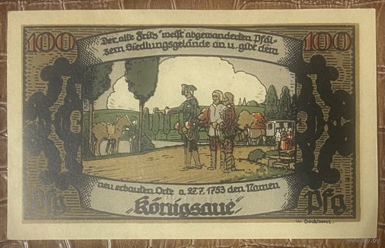 Нодгельд 100 пфеннигов 1921 год. Моншау. Веймарская республика