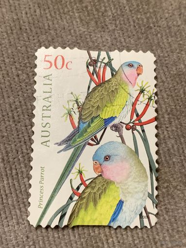 Австралия 2006. Птицы. Princess parrot. Марка из серии