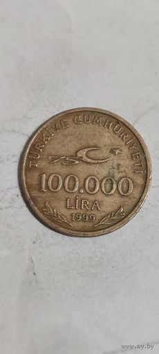 Турция  100000 лир 1999