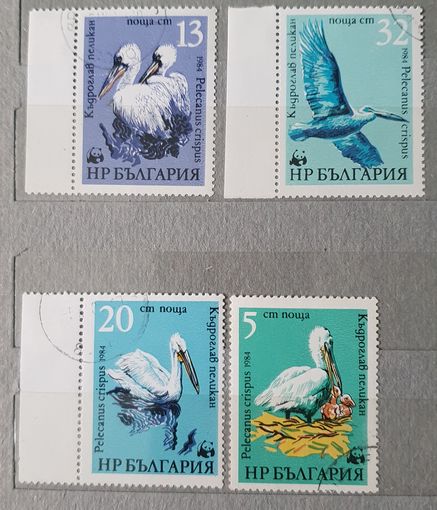 Болгария пеликаны 4шт
