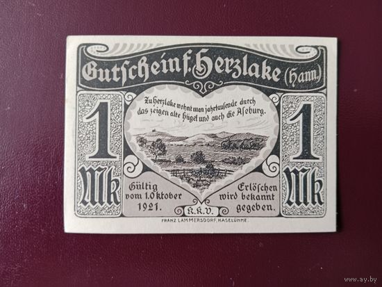 Германия 1 марка нотгельд 1921
