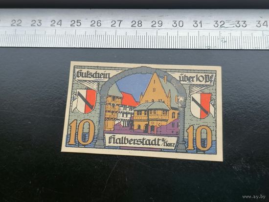Германия-нотгельд 10 пфеннингов 1920 Halberstadt Хальберштадт