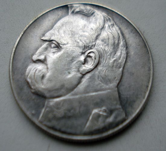 Монета СЕРЕБРО Польша 10 злотых 1935 год