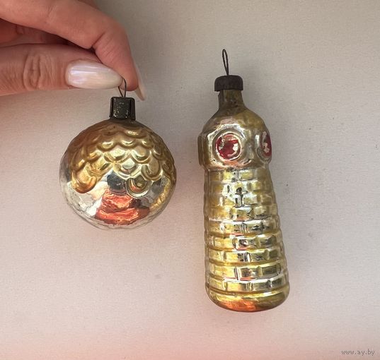 Елочная игрушка маяк шар СССР цена за все К.6