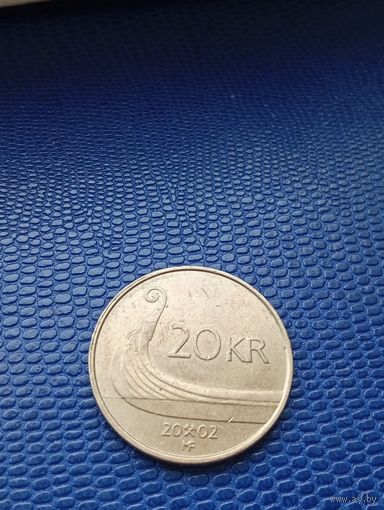 Норвегия 20 крон 2002
