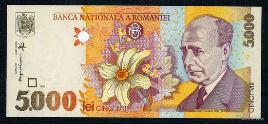Румыния 5000 Лей 1998 год, UNC