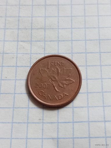 1 цент 2007 года