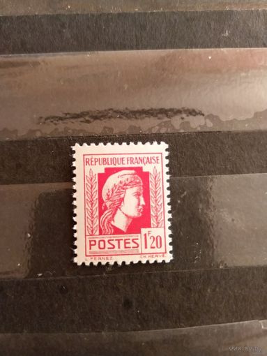 1944-45 Французская колония Алжир Французский Комитет Национального Освобождения Марианна искусство чистая клей MNH (3-2)