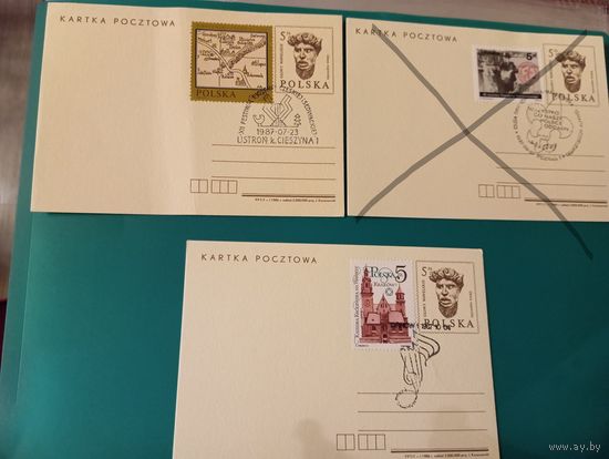 Польские почтовые карточки  1987 г.   серии   Вавельские головы, которая воспроизводит