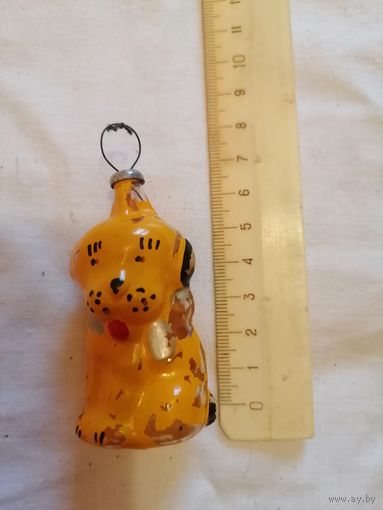 Ёлочная игрушка СОБАЧКА СССР 0098