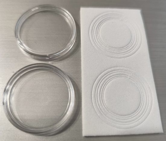 Капсула для монет до 30мм с дистанционной вставкой 100 шт